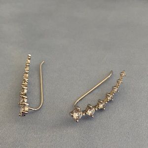 Sparkly ear crawlers earrings